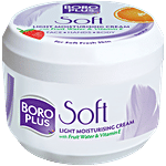 Boroplus Soft Light Moisturiser Cream With Fruit Water & Vitamin E, Light & Non-sticky, 24 Hrs Moisturisation 100 ml