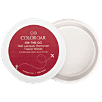 ColorBar On The Go - Nail Lacquer Remover Wipes, Enriched With Oive Oil, Single Swipe, Acetone Free 30 pcs Sunshine Rose