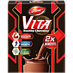 Dabur Vita Powder - Chocolate Nutrition Drink For Wholesome Growth 500 g Box