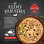 INDIAN PARATHA COMPANY Aloo Paratha - Whole Wheat, Heat To Serve, No Preservatives 400 g