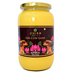 Jivika Naturals Gir Cow Ghee - Made From A2 Milk, Prepared In Bilona Method, Rich Aroma & Taste 1 L 