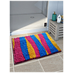 Athom Living Anti Slip Floor Mat - Wavy Stripes, Micro Designer, Multicolour 1 pc