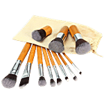 Bronson professional Bamboo Makeup Brush Set - Super Sturdy & Durable 11 pcs 