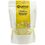 Qualinut Gourmet Nutritious Moong Daal Cheela Mix - Protein Rich, Low Calorie, Delicious Breakfast 400 g Pouch