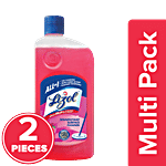 Lizol Disinfectant Surface & Floor Cleaner Liquid - Floral 625 ml Bottle (Pack of 2)