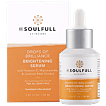 Be Soulfull Brightening Serum - With Vitamin C, Niacinamide & Licorice Root Extract, For Even Tone Skin 30 ml 