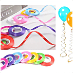 Creative Space Curling Ribbons - For Balloon Strings & Wall Decorations, Multicolour 2 pcs