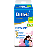 Little's Fluffy Soft Baby Diaper Pants - Small, 4-8 kg 42 pcs 