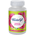 Fevicryl Acrylic Colour White - For Canvas, Metal, Wood, Terracotta 500 ml