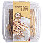 THE BAKE SHOP Whole Wheat Multigrain Lavash - Vegetarian, Crispy & Crunchy Cracker 100 g Box