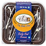 THE BAKE SHOP Rocky Road Brownie - Vegetarian, Rich In Antioxidants, Crispy & Crunchy 90 g Box