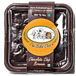 THE BAKE SHOP Chocolate Chip Brownie - Vegetarian, Rich In Antioxidants, Crispy & Crunchy 90 g Box