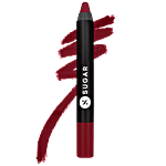 Sugar Cosmetics Matte As Hell Crayon Lipstick - Wine, Highly Pigmented, Long Lasting 2.8 g 03 Poison Ivy