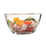 Femora Borosilicate Glass Mixing Bowl - Microwave Safe, For Baking, Storing 700 ml (1 pc)