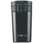 Borosil Hydra Coffeemate Hot & Cold Stainless Steel Travel Mug - Vacuum Insulated, Green 260 ml (1 pc)