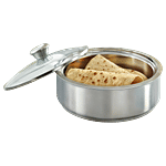 Borosil Stainless Steel Roti Server - Insulated, Silver 1.1 L (1 pc)
