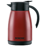 Borosil Hot & Cold Stainless Steel Tea Pot - Rustproof, Red 1.5 l (1 pc)