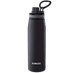 Borosil Gosports Hot & Cold Stainless Steel Flask/Bottle - Rustproof, Black 900 ml (1 pc)