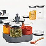 Borosil Classic Glass Jar  - Scratch Resistant, Airtight Lid, For Kitchen Storage 600 ml (Set of 4)