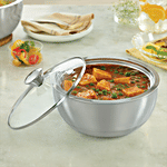 Borosil Stainless Steel Casserole - Insulated 900 ml (1 pc)