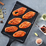 fresho! Tandoori Catla Fish Steak, Marinated 450 g (5-6 pcs)