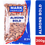 Mark Premium Almond Bold - Dry Fruit, Rich In Protein & Fibre, Helps Manage Weight, Good For Heart 200 g Pouch
