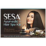 Sesa Ayurvedic+ Hair Spa Kit - 3 Steps Treatment, Vitaliser, Oil In Lotion, Shampoo & Masque, For Deep Conditioning 100 ml Box