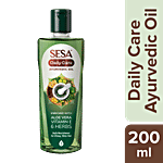 Sesa Daily Care Ayurvedic Hair Oil - With Aloe Vera, Vitamin E & 6 Herbs, For Strong, Shiny Hair 200 ml Bottle