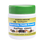 Gandhigram's Ayurveda Tooth Powder - With Menthal, Fights Dental Diseases, For Healthy Gums & Strong Teeth 50 g 