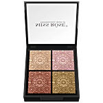 Miss Rose 4 Color Glitter Eyeshadow Palette - Highly Pigmented 10 g 7001-124Z 02