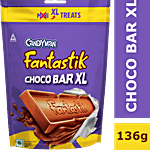Candyman Fantastik Choco Bar XL Chocolate Home Pack - Rich, Smooth, Creamy 136 g Pouch