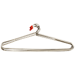 Swastik Stainless Steel Hanger - Sturdy, Long Lasting, Easy Way To Organise Clothes 6 pcs