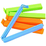 Swastik Plastic Food Bag Clips - Multicolour 12 pcs