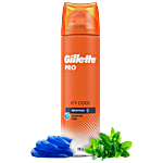 Gillette Pro Icy Cool Shave Gel - Menthol, Smooth & Refreshing, For Sensitive Skin 195 g Bottle