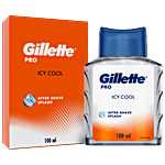 Gillette Pro After Shave Splash - Icy Cool, Soothes & Tone Skin, Provides Relief, Fresh Fragrance 100 ml
