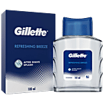 Gillette After Shave Splash - Refreshing Breeze, Long-lasting Fragrance, Tones The Skin 100 ml