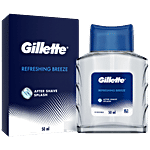 Gillette After Shave Splash - Refreshing Breeze, Long-lasting Fragrance, Tone Your Skin 50 ml