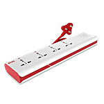 GM Extension Cord-Polycarbonate - 4+4 Spike Guard, 3061, 2 mtr, 10 A 1 pc