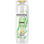 Pantene Bamboo Shampoo - Strong & Flexible, Advanced Hair Fall Solution, Protects Against Damages 180 ml Bottle