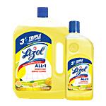 Lizol Disinfectant Surface & Floor Cleaner Liquid - Citrus 2 L Free 500 ml