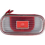 Cadet Transparent Hard Plastic Pencil Case With Holder - Lightweight, Strong 1 pc