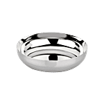 Petals Hammered Stainless Steel Halwa/Snacks/Dessert Plate - 11.5 Cm, Diameter 2 pcs