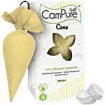 Campure Air Freshener Cone  - Mogra & Camphor Refreshing Fragrance, Repels Mosquitoes, Elevates Mood 60 g