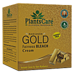 Plants Care Radiance Gold Fairness Bleach Cream - Ammonia Free, Provides Glow 200 g 