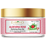 Eartho Essentials Aloe Vera Rose Gel - Hydrating With Saffron Extract,  For Glowing Skin 50 g 