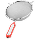 Kuber Industries Stainless Steel Soup & Juice Strainer/Liquid Filter - JST14, Strong, Durable, Diameter 15 Cm, Silver, Standard 1 pc