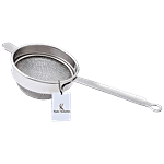 Kuber Industries Stainless Steel Tea Strainer/Chalni - Strong & Durable, Diameter 9 Cm, Silver 1 pc
