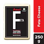 Amul Feta Cheese Block - Traditional Greek Cheese, Made With Pure Milk 250 g