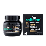 mCaffeine Naked & Raw Latte Coffee Hair Mask With Coconut Milk & Shea Butter - Repairs Damage 200 g