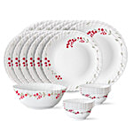 Larah by Borosil Verona Opalware Dinner Set For Family of 6 19 pcs